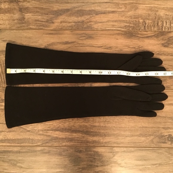 Jacob - Long Black Fitted Gloves - Picture 4 of 4